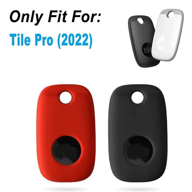 For Tile Mate Pro Tracker Silicone Case One-piece Design Protective Cover(Wine Red)