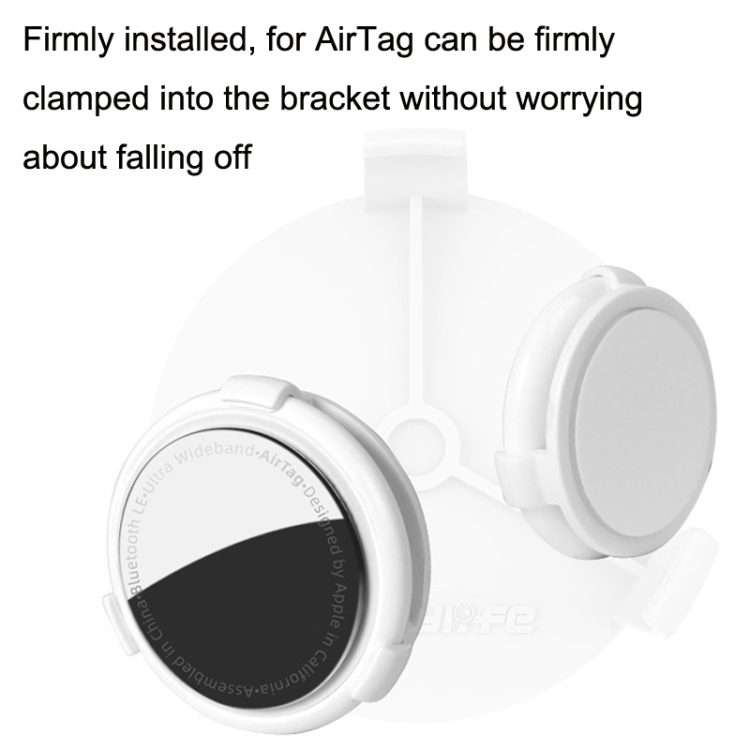 Sunnylife TY-Q9354 For DJI Avata / Mavic 3 / Mini 3 Pro Installation AirTag Locator Bracket(White)