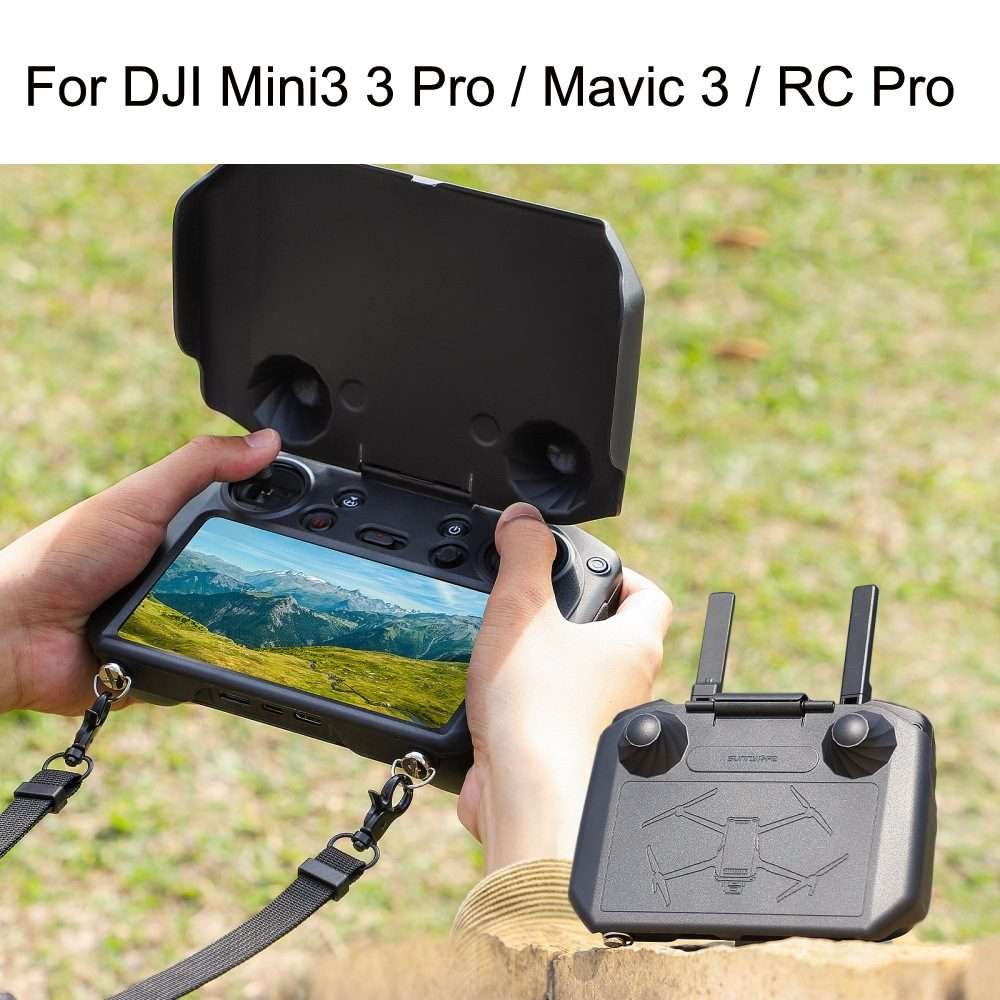 Sunnylife YK558 With Screen Remote Control Shielding Protection Cover For DJI Mini 3 ... (Black)