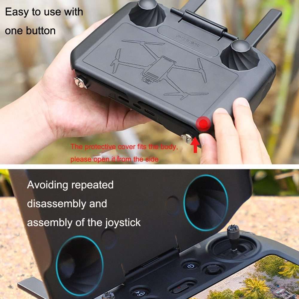 Sunnylife YK558 With Screen Remote Control Shielding Protection Cover For DJI Mini 3 ... (Black)