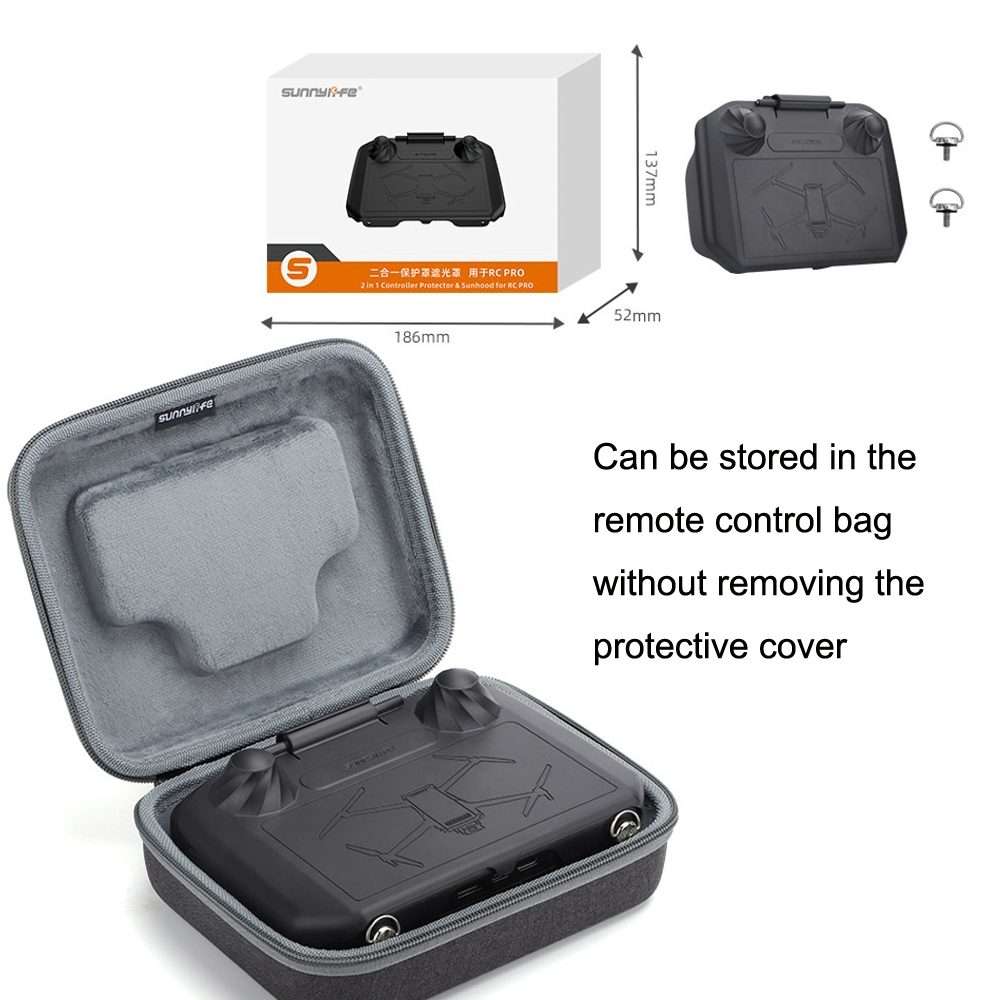 Sunnylife YK558 With Screen Remote Control Shielding Protection Cover For DJI Mini 3 ... (Black)