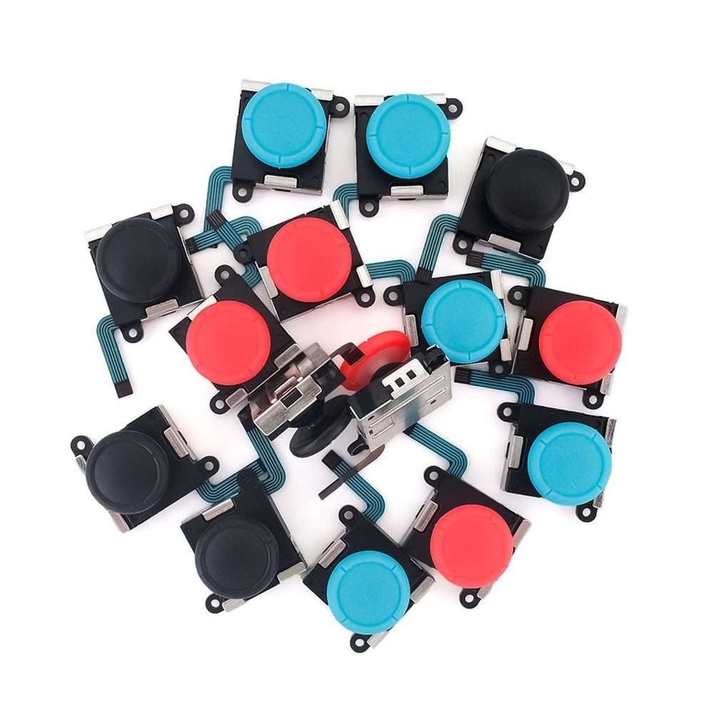 For Nintendo Switch 2pcs Game Console 3D Left Right Interoperability Rocker Rem ... Joystick(Blue)