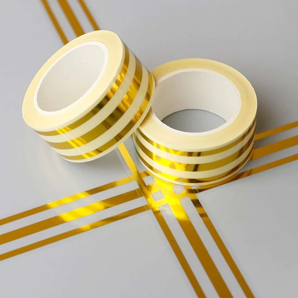 2.5cm x 5m Golden Tile Gap Tape Waterproof PVC Self Adhesive Sticker(Silver)