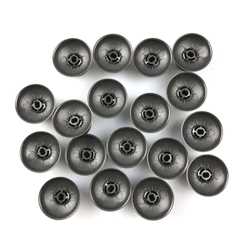 For PS4 10pcs Controller Joystick Mushroom Cap(Grey)