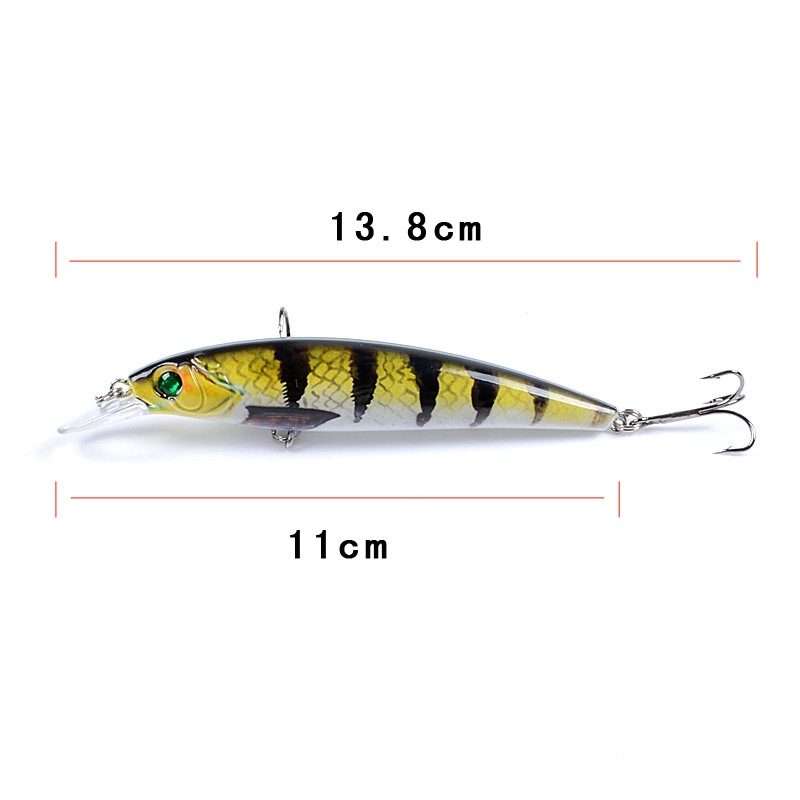LB106 11cm/11.5g Lure Painted Bionic Fishing Bait Plastic Hard Bait, Color: 5