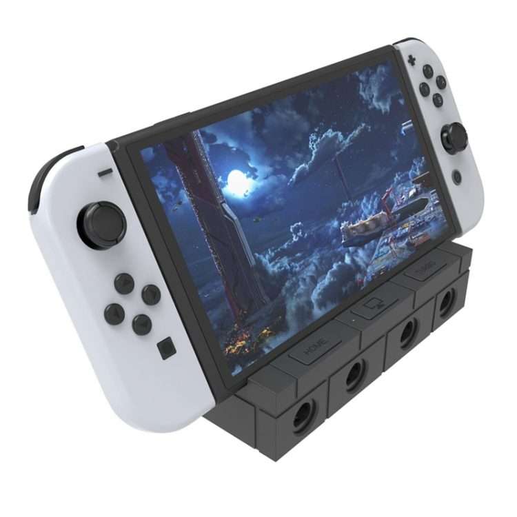For Nintendo Switch / Switch OLED / NGC SW450 Handle Converter Multi-Function Charging ... (Black)