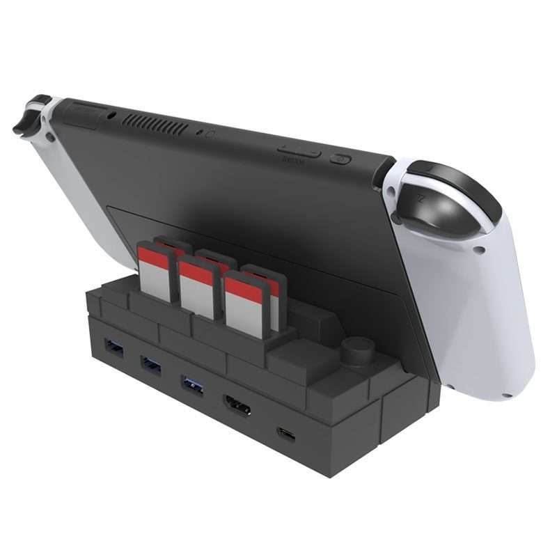 For Nintendo Switch / Switch OLED / NGC SW450 Handle Converter Multi-Function Charging ... (Black)