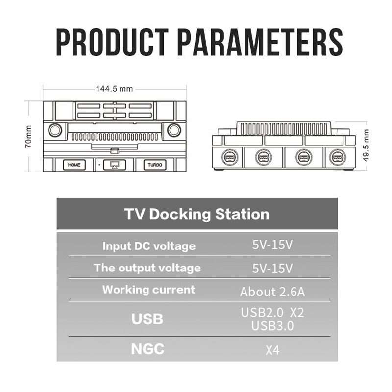 For Nintendo Switch / Switch OLED / NGC SW450 Handle Converter Multi-Function Charging ... (Brown)