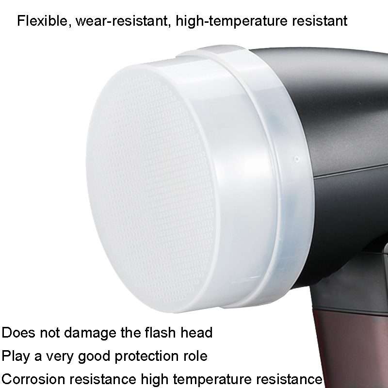Round Light Head Universal SLR Camera Top Hot Shoe Light Soapbox, For Godox V1/AD100Pro ... (Blue)