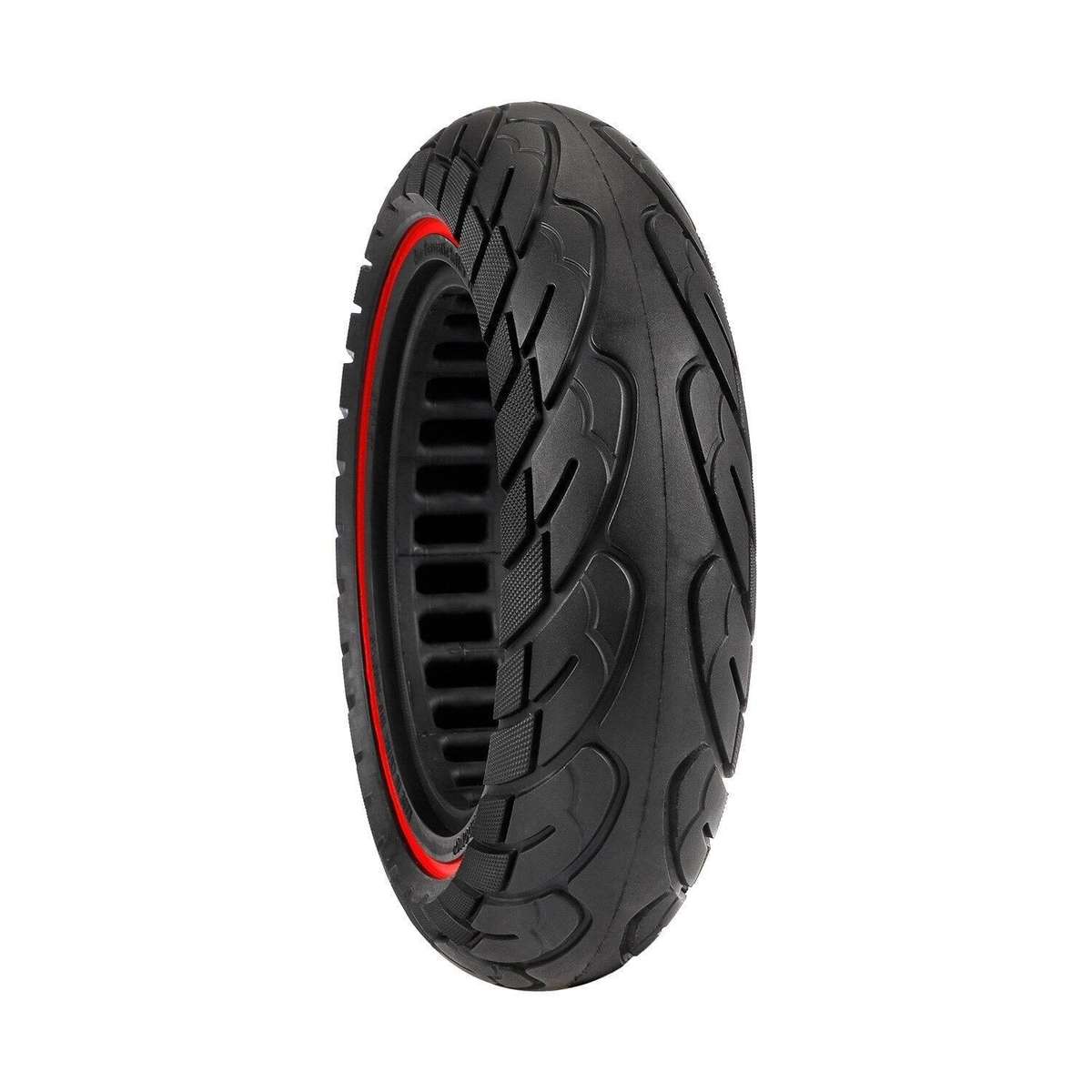 For Ninebot Max G30 10 X 2.5 Inch (60/70-6.5) Scooter Solid Rubber Tire Red Line