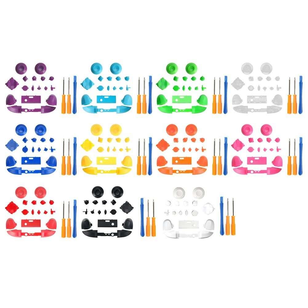 For Xbox Series X Controller Thumbstick LB RB Bumpers Trigger Buttons With Screwdriver ... (White)