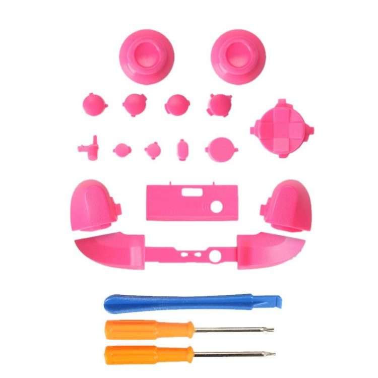 For Xbox Series X Controller Thumbstick LB RB Bumpers Trigger Buttons With Screwdri ... (Rose Red)