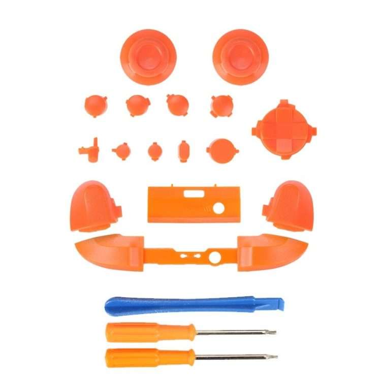 For Xbox Series X Controller Thumbstick LB RB Bumpers Trigger Buttons With Screwdrive ... (Orange)