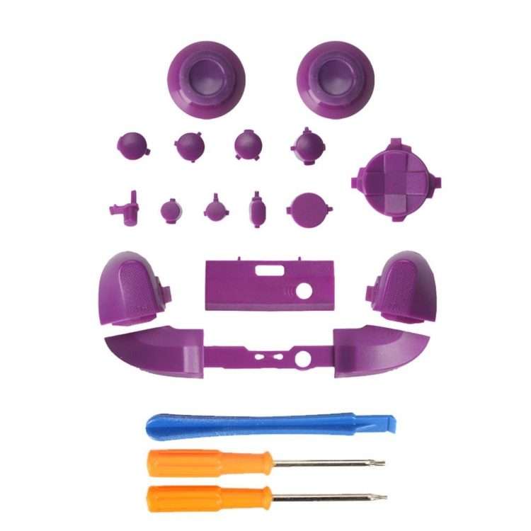 For Xbox Series X Controller Thumbstick LB RB Bumpers Trigger Buttons With Screwdrive ... (Purple)
