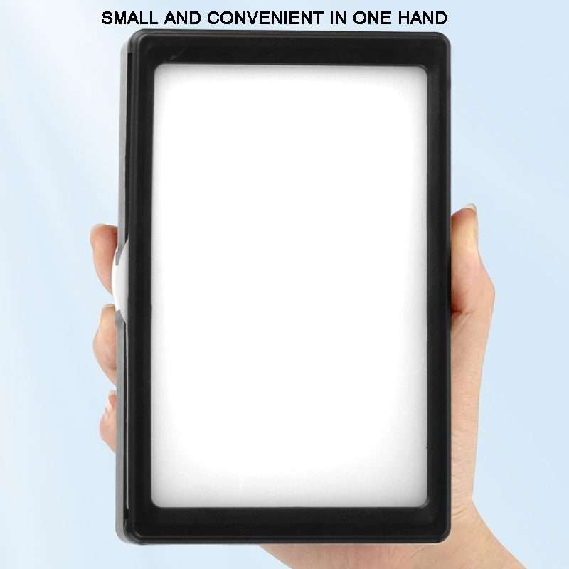 8 Inch 3200-5500K Three-color Temperature Photography Flat-panel Live Fill Light ... 42cm Bracket