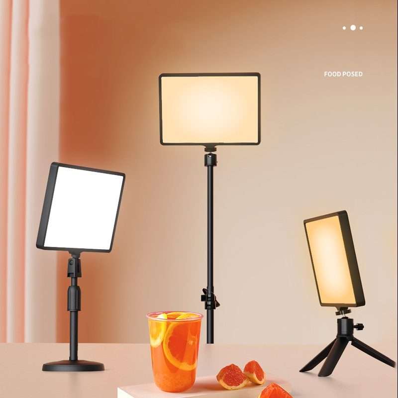 10 Inch 3000-6500K Three-color Temperature Photography Flat-panel Live Fill Light,Spec: Only Light