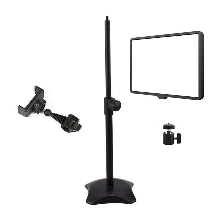 10 Inch 3000-6500K Three-color Temperature Photography Flat-panel Live Fill Light ... 42cm Bracket