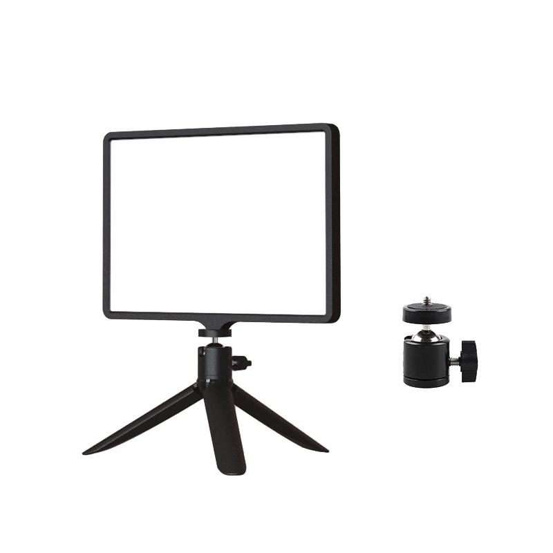 10 Inch 3000-6500K Three-color Temperature Photography Flat-panel Live Fill Light ... Small Tripod