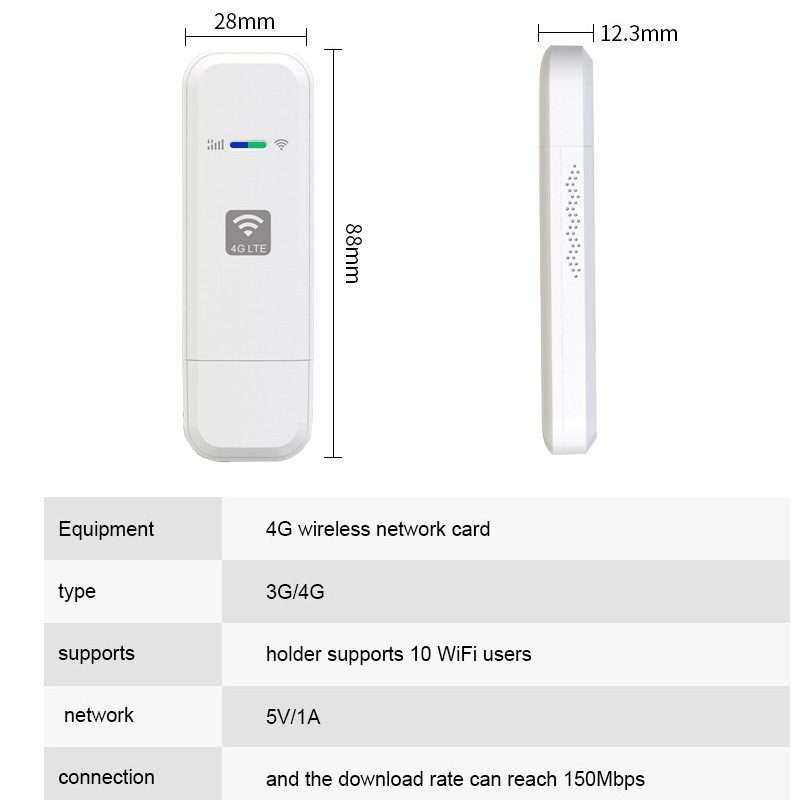 LDW931-2 Asian Version E 4G WIFI Dongle Network Card Router Portable Wireless Hotspot