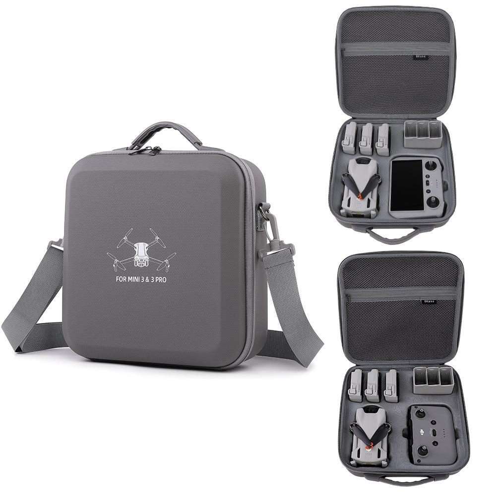 For DJI Mini 3 / Mini 3 Pro BKANO PU Storage Bag Portable Shoulder Bag Messenger Bag RC Version