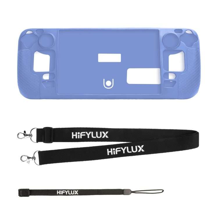 For Steam Deck Hifylux ST-PF14 Game Console Silicone Case Anti-scratch Non-slip Handhel ... (Blue)