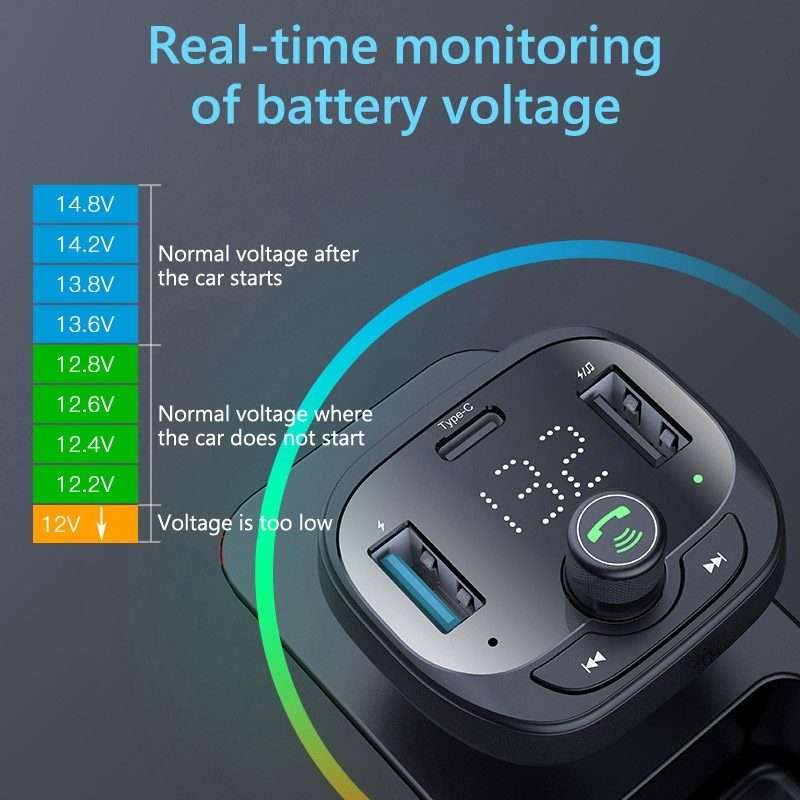 S-21 Car Bluetooth Player Receiver 50W Mobile Phone High Power Charger