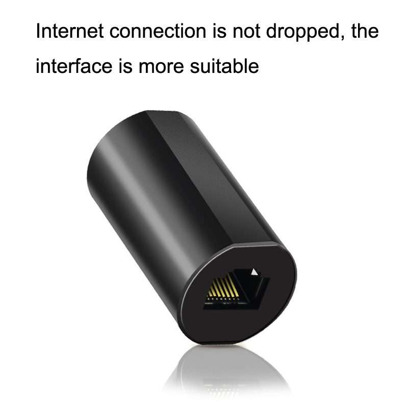 YM88013-Y Lightning Protection Version Network Straight-Through Head RJ45 Network Cabl ... (Black)