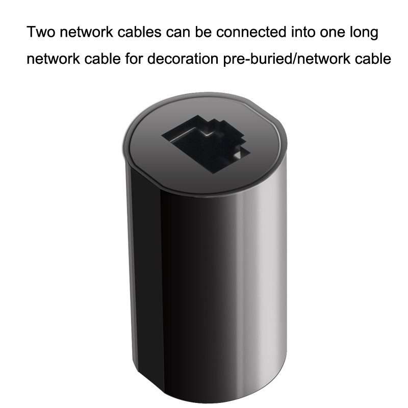 YM88013-Y Lightning Protection Version Network Straight-Through Head RJ45 Network Cabl ... (Black)