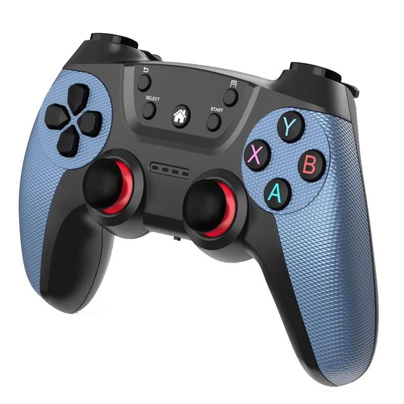 KM-029 2.4G One for Two Doubles Wireless Controller Support PC / Linux / Andro ... (Mountain Blue)