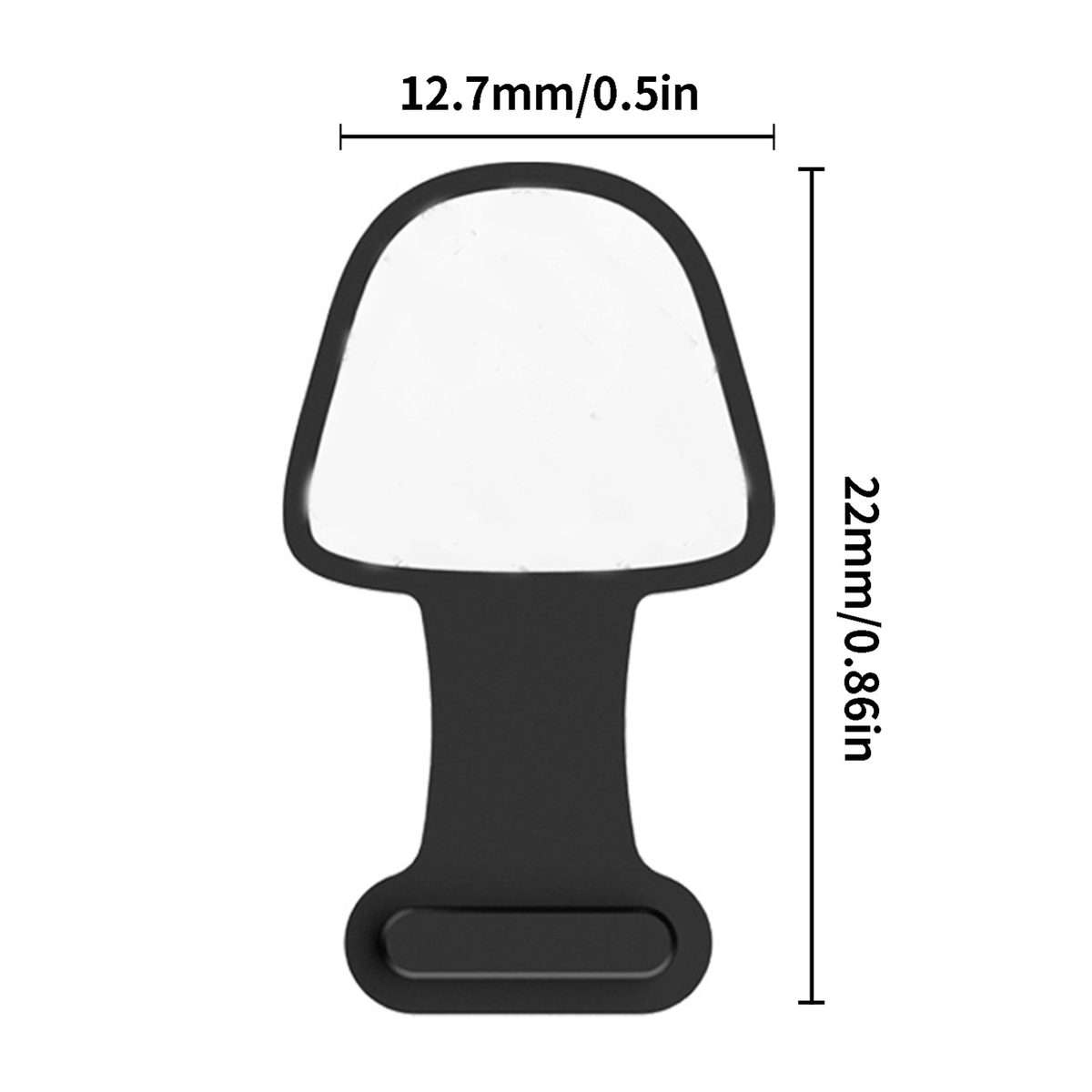 10pcs 8 Pin Mobile Phone Charging Port Silicone Anti-Dust Plug Back-adhesive Los ... (Transparent)