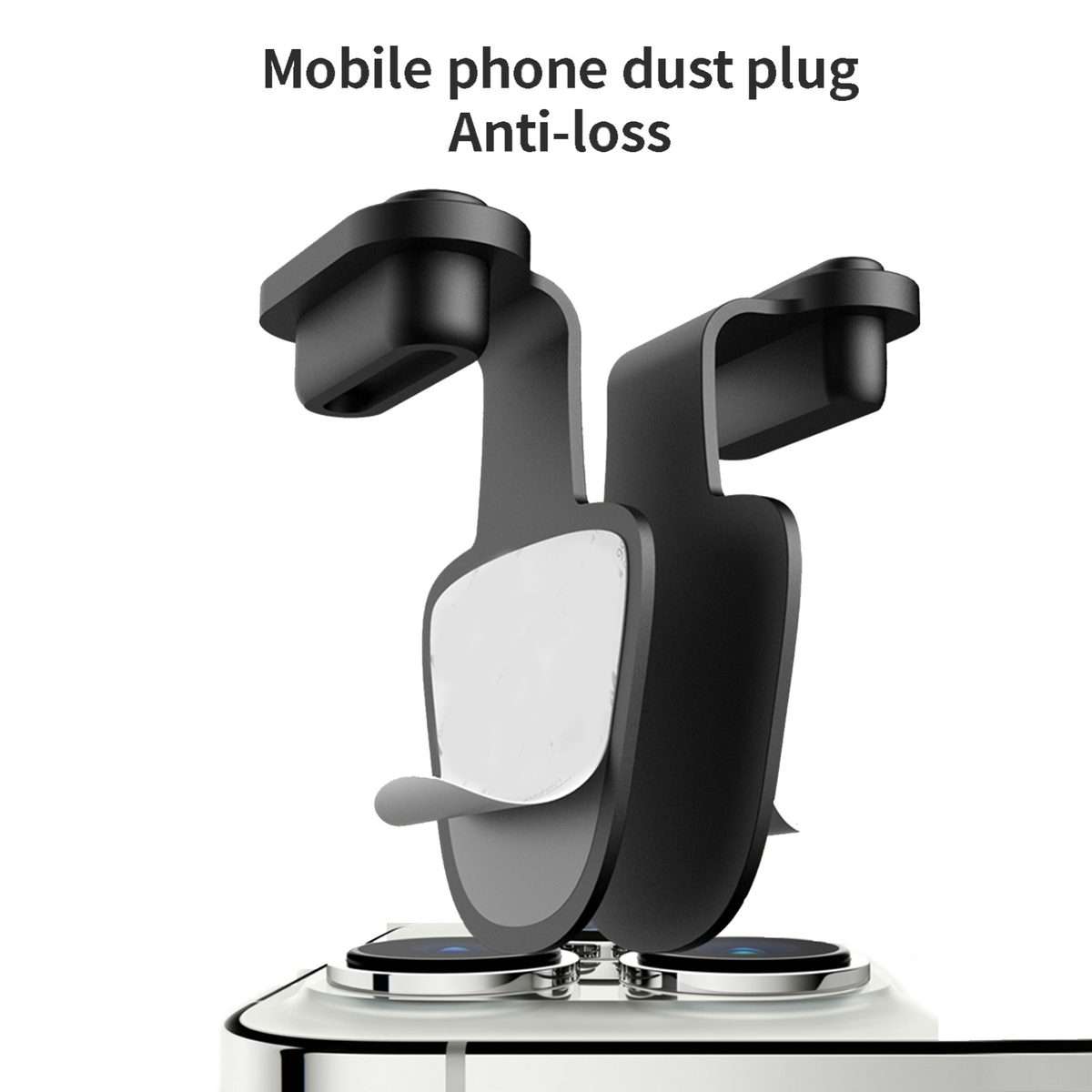 10pcs 8 Pin Mobile Phone Charging Port Silicone Anti-Dust Plug Back-adhesive Los ... (Transparent)