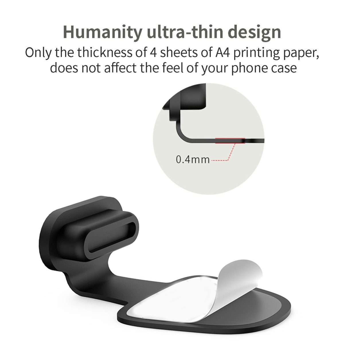 10pcs 8 Pin Mobile Phone Charging Port Silicone Anti-Dust Plug Back-adhesive Los ... (Transparent)