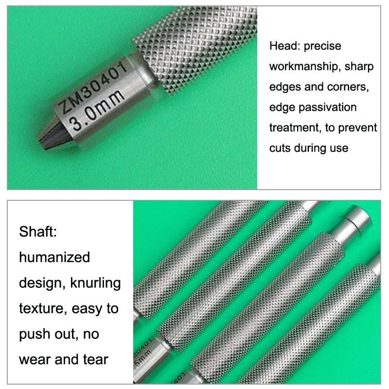 QYZ7021 6.5-7.5mm Watch Clockwork Time Adjustment Tool Stainless Steel Watch Handle