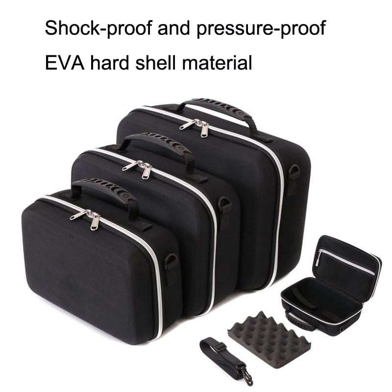 GH1365 Medium Multifunction 3.5 Inch Mobile Hard Disk Bag Photo Printer Bag EVA Shots VR Drone Sto