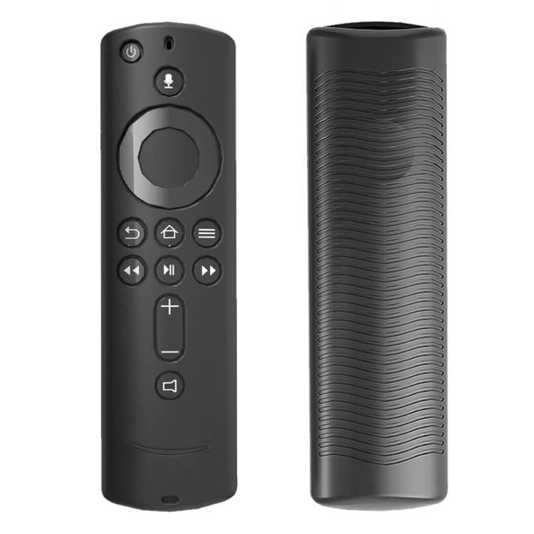 For Amazon Fire TV Stick 4K 2nd Remote Control Anti-Fall Silicone Protective Case(Black)