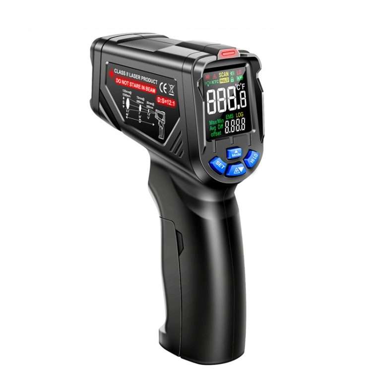 ANENG TH06 Oil Temperature High Precision Thermometer Laser Baking Infrared Water Ther ... (Black)