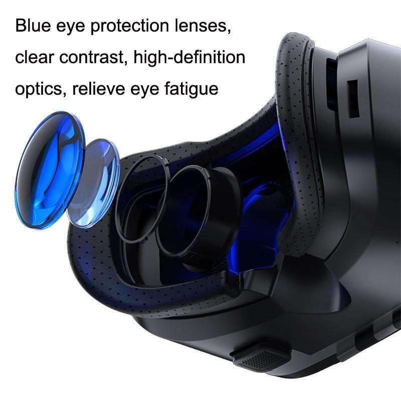 3D Virtual Reality Gaming Glasses Immersive VR Smart Glasses(Black)