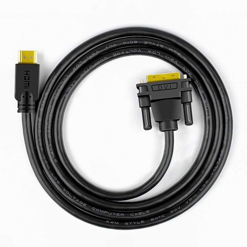 2m JINGHUA HDMI To DVI Transfer Cable Graphics Card Computer Monitor HD Cable