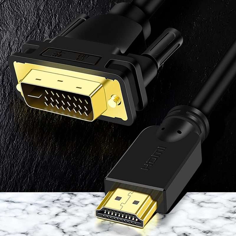2m JINGHUA HDMI To DVI Transfer Cable Graphics Card Computer Monitor HD Cable