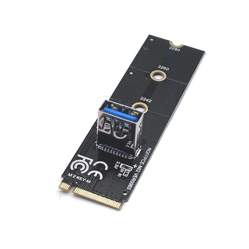 M.2 NVME To USB 3.0 PCI-E Expansion Card Adapter for Graphics Card(Whiteboard)