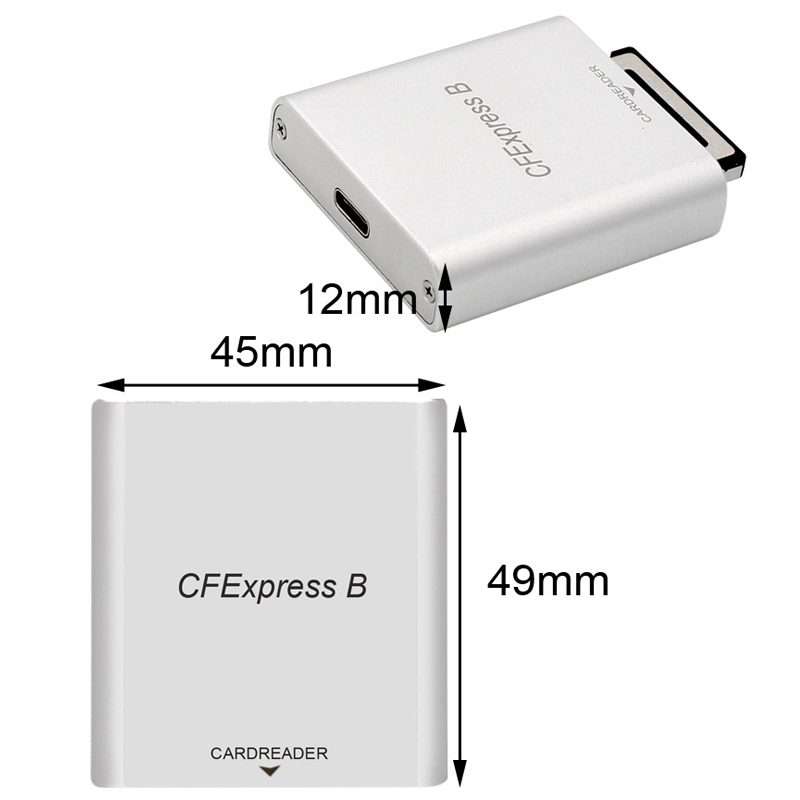 10G High Speed USB3.2 Z6/Z7 1DX3 Wiring CFEXPRESS Card Reader With Double Line