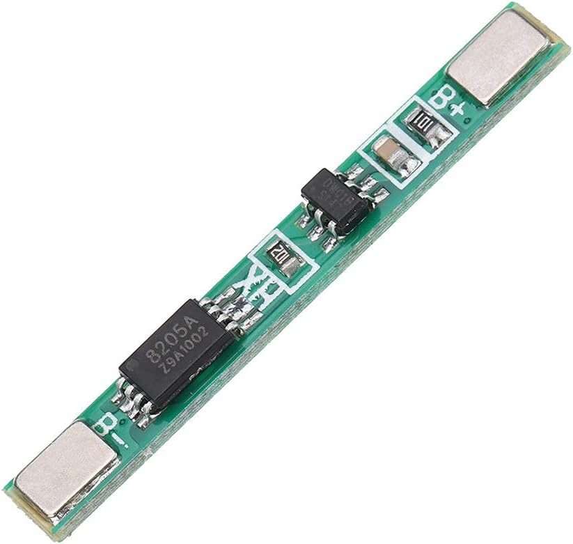 10pcs 3.7V Lithium Battery Protection Board Polymer Overcharge and Overdischarge Pro ... (As Show)