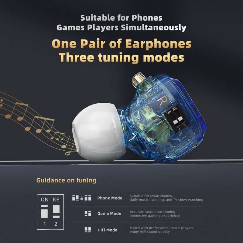 CVJ In-Ear Wired Gaming Earphone, Color: Green