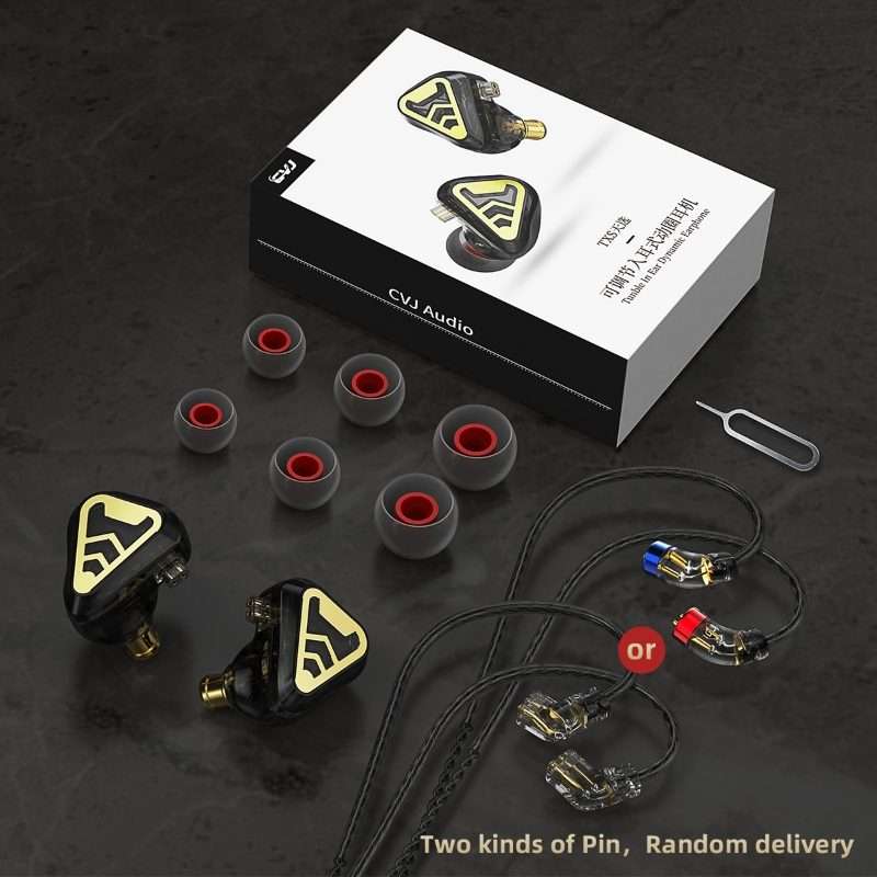 CVJ In-Ear Wired Gaming Earphone, Color: Green