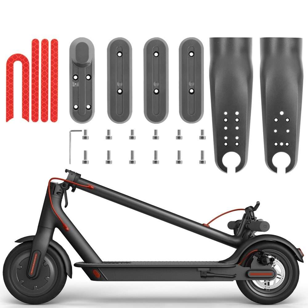 For Xiaomi M365 / PRO / 1S Skateboard Accessories Front Fork Plastic Protection Cover ... (Black)