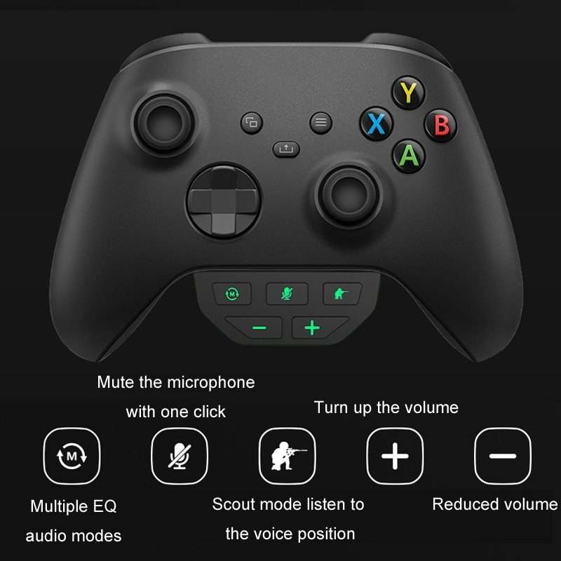 Iplay For XBOX ONE S/XBOX Series X Headphone Audio Adapter(Black)