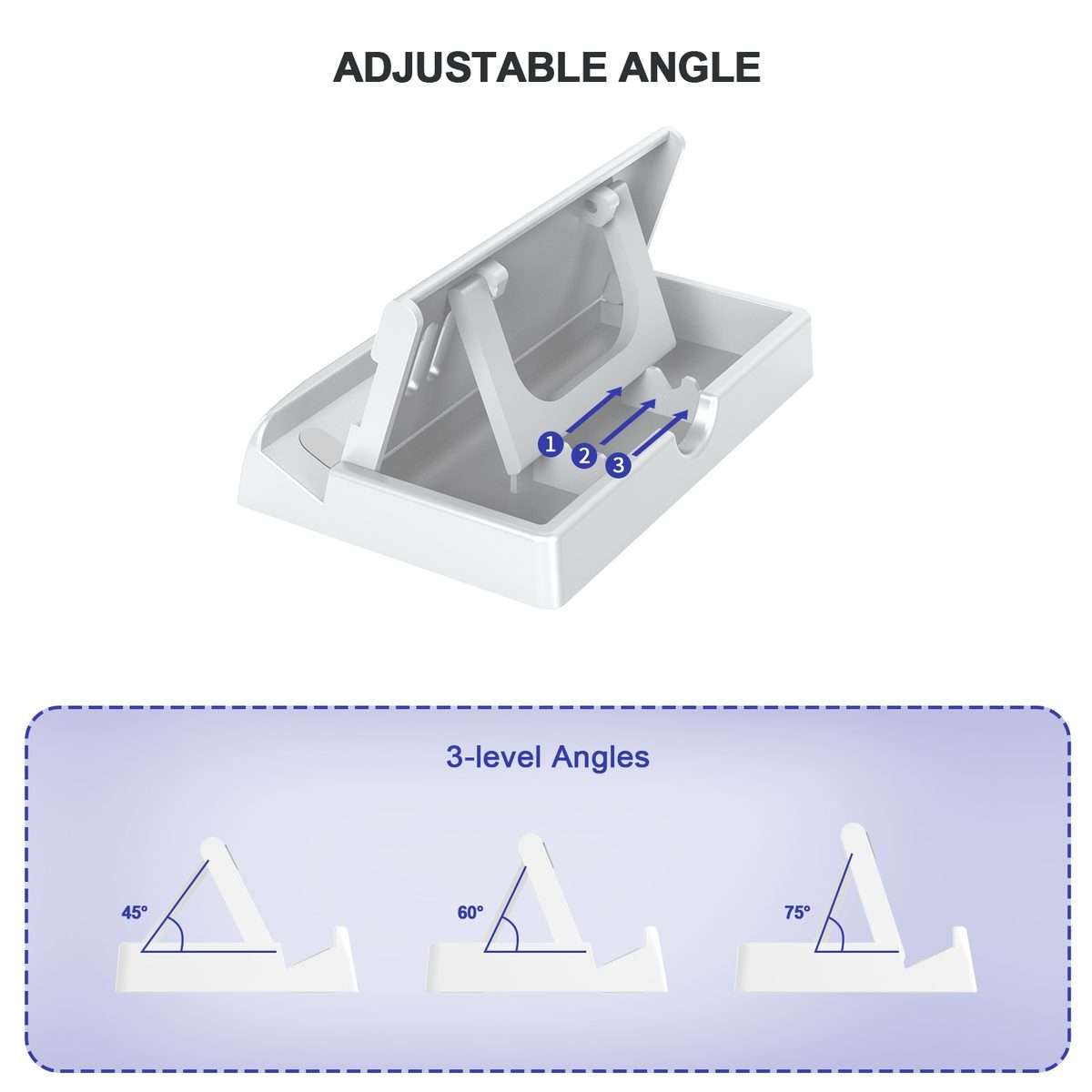 For ASUS ROG Ally/Steam Deck/Switch JYS Desktop Stand 3-Speed Adjustable Angle