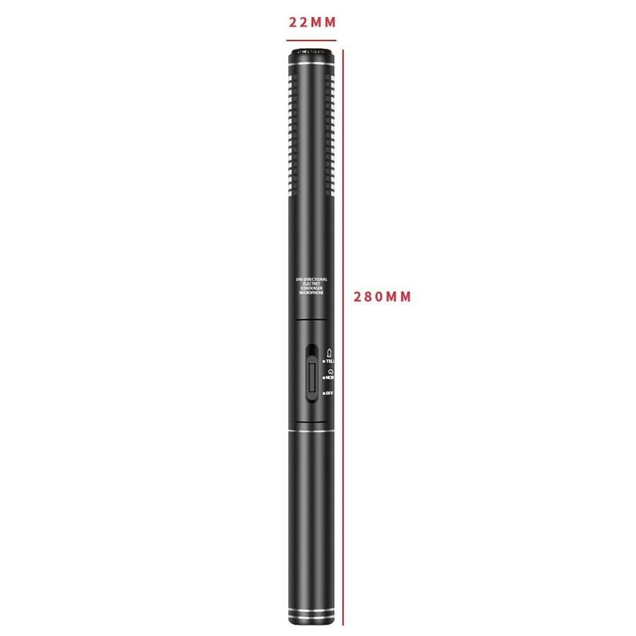 28cm Smart Noise Reduction Live Sound Card Computer Microphone Phone Camera News Interview Microph