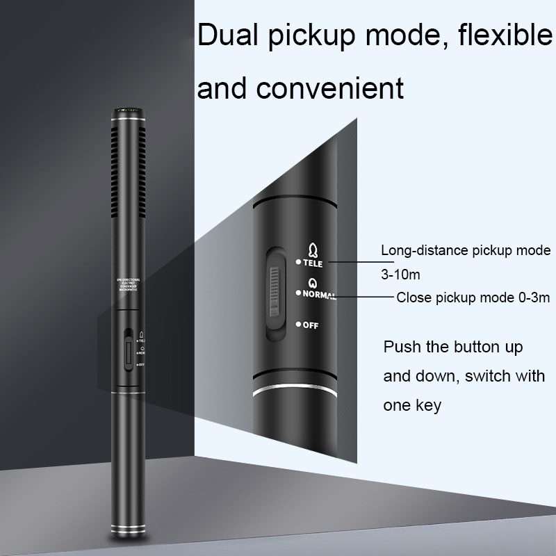 28cm Smart Noise Reduction Live Sound Card Computer Microphone Phone Camera News Interview Microph