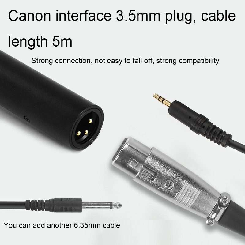 28cm Smart Noise Reduction Live Sound Card Computer Microphone Phone Camera News Interview Microph